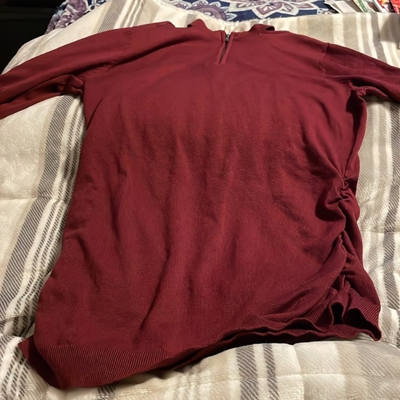 Maurices Burgundy Sweater Sz L - Picture 2 of 6